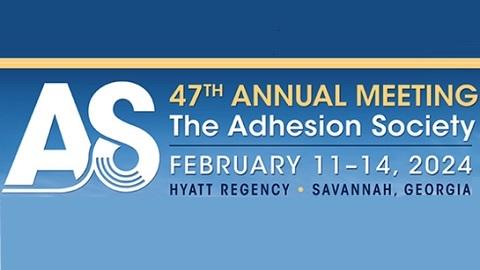 Logo for Adhesion Society's Annual Meeting 2024