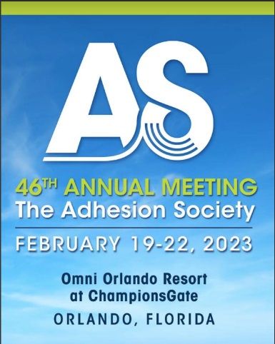 Adhesion Society logo and conference date