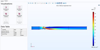 Ball valve app results screen