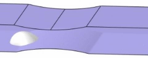 Bubble motion in a microchannel