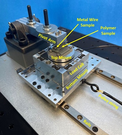 Custom-built, small-scale friction test instrument 