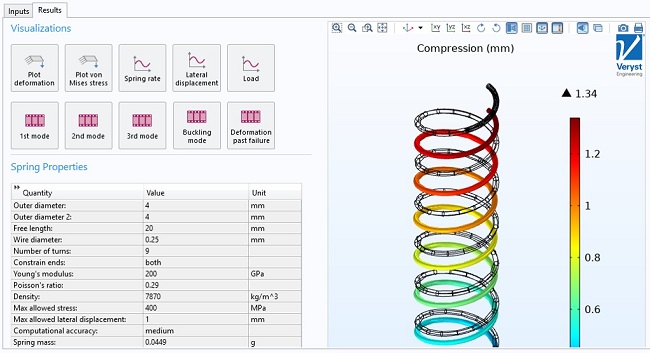 Helical Spring Design App