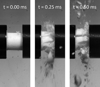 Impact failure of a thermoplastic material