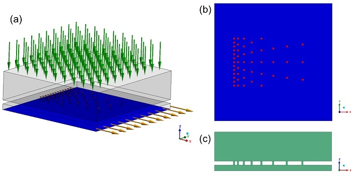 Impinging jet array configuration