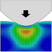 FEA of surface indentation