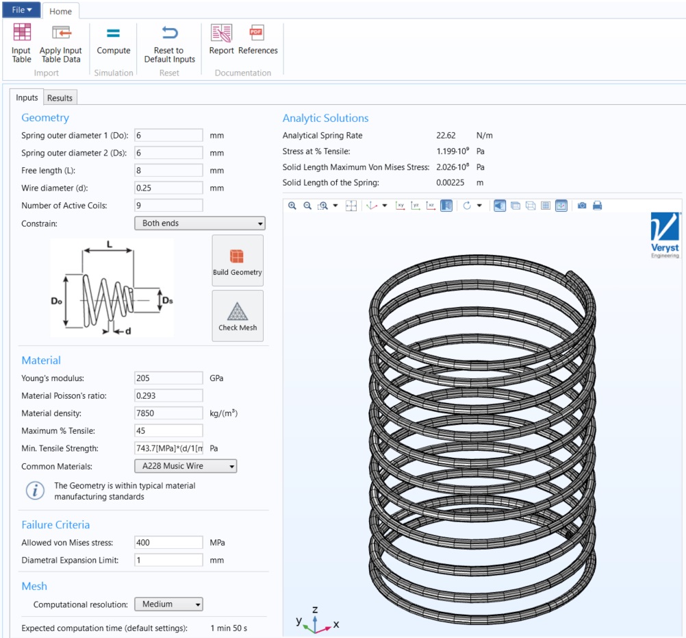 Spring App Input With Mesh