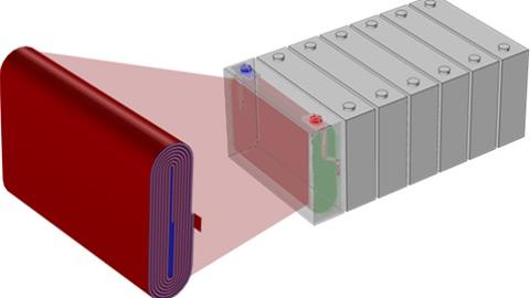 Prismatic battery pack for electric vehicles