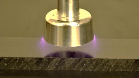 Corona discharge plasma treatment of polyethylene dramatically improves bonding strength