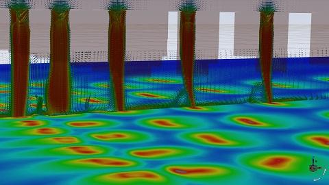 CFD Modeling of Heat Transfer in Turbulent Jet Arrays