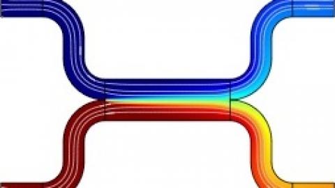 Microfluidic Mixer--Diffusion Solution